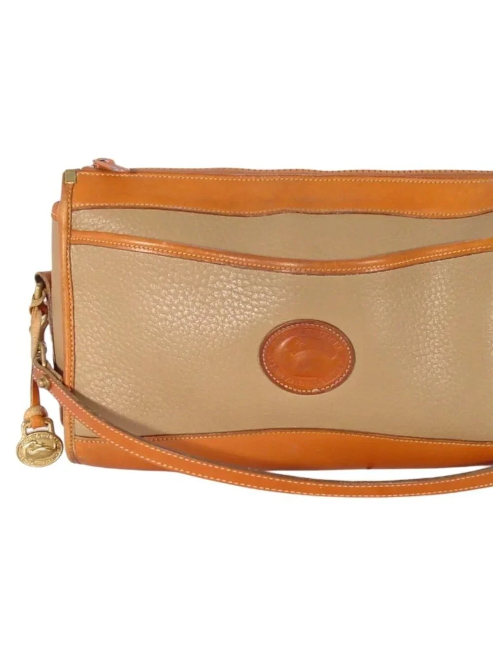 DOONEY & BOURKE Vintage AWL Taupe Crossbody Bag - Picture 1 of 12